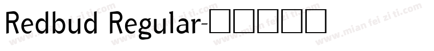 Redbud Regular字体转换
